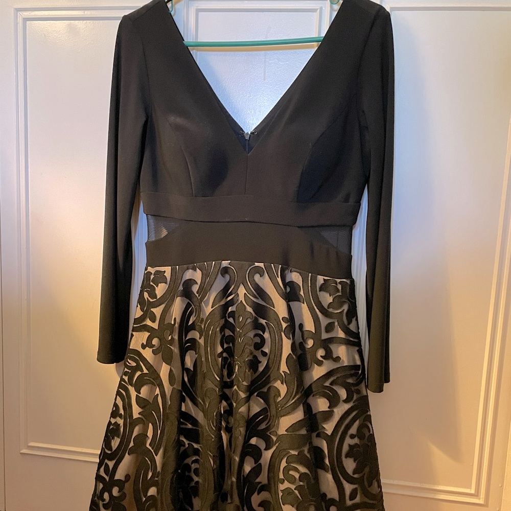 Black xscape cocktail dress sz10p